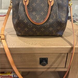 Louis Vuitton Monogram Crossbody Bag in Brown and Tan